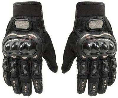 Dzirejunction dzire-biker-black-glove-2 Riding Gloves(Black)
