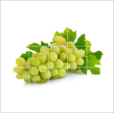 Decals Point 79 cm Fresh Grapes Wall Paper Wall Sticker Self Adhesive Sticker(Pack of 1)