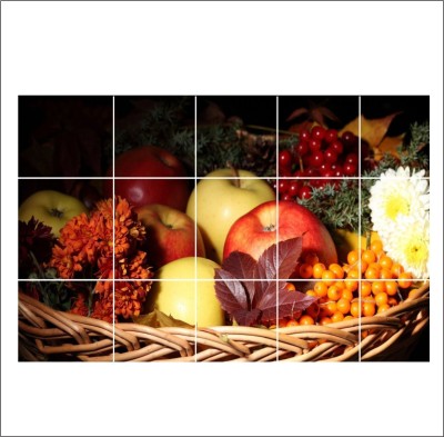 Decoration Stickers 90 cm Natural Fruits Wall Poster For Kitchen Wall Sticker (58 cm x 90 cm) Easy to apply and usable on walls, tiles & smooth surfaces Made from self-adhesive pvc material Use in bedroom, living room, playing room, kid’s room to enhance your living spaces instantly High quality wat