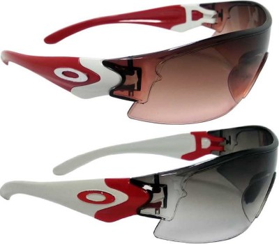 Zeydan Sports Sunglasses(For Boys & Girls, Red, Black)
