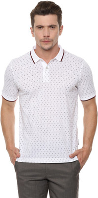 van-heusen-printed-men-polo-neck-white-t-shirt