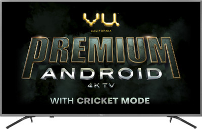 Vu Premium Android 126cm (50 inch) Ultra HD (4K) LED Smart Android TV with Cricket Mode(50-OA)