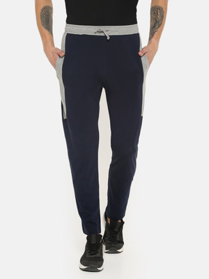 Dollar Solid Men Blue Track Pants