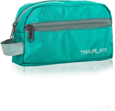 Travalate Toiletry Travel Bags Shaving Kit Pouch for Men and Women, 3 Liter Polyester Travel Bag Travel Shaving Bag(Ocean Green)