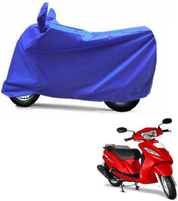 High Quality Waterproof Two Wheeler Cover for TVS(Wego, Blue)