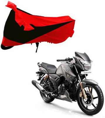 AK Star Waterproof Two Wheeler Cover for TVS(Apache RTR 180, Black, Red)