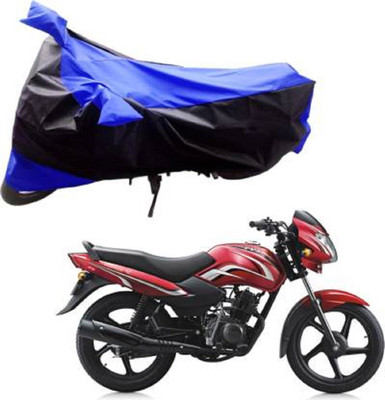 AK Star Waterproof Two Wheeler Cover for TVS(Sport, Blue, Black)