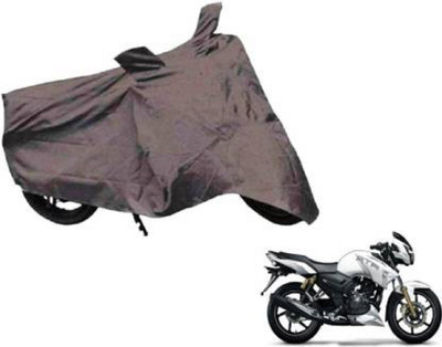 AK Star Waterproof Two Wheeler Cover for TVS(Apache RTR 180, Grey)