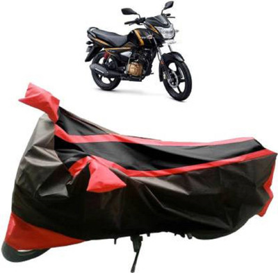 AK Star Waterproof Two Wheeler Cover for TVS(Victor New, Red, Black)