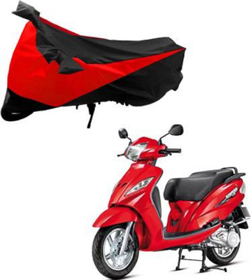 High Quality Waterproof Two Wheeler Cover for TVS(Wego, Red, Black)