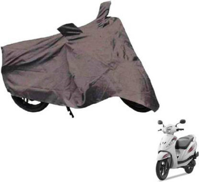AK Star Waterproof Two Wheeler Cover for TVS(Wego, Grey)