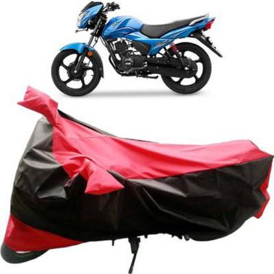 AK Star Waterproof Two Wheeler Cover for TVS(Victor GLX, Red, Black)