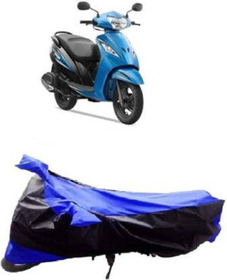 High Quality Waterproof Two Wheeler Cover for TVS(Wego, Blue, Black)