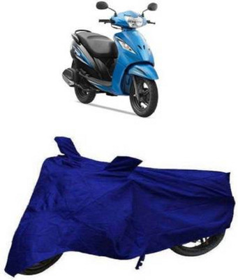 AK Star Waterproof Two Wheeler Cover for TVS(Wego, Blue)