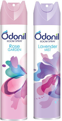 Odonil Rose, Lavender Spray Super Combo of Rose & Lavender(2 x 200 ml)