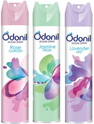 Odonil Sandal Spray Super Combo of Lavender Rose & Jasmine(3 x 200 ml)
