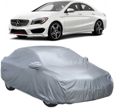 MoTRoX Car Cover For Mercedes Benz C-Class (With Mirror Pockets)(Silver)