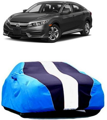 AASDEE Car Cover For Honda Civic (With Mirror Pockets)(Blue)