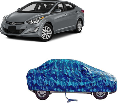 COVERPLANET Car Cover For Hyundai Xcent (With Mirror Pockets)(Blue)