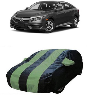 HDSERVICES Car Cover For Honda Civic (With Mirror Pockets)(Green)