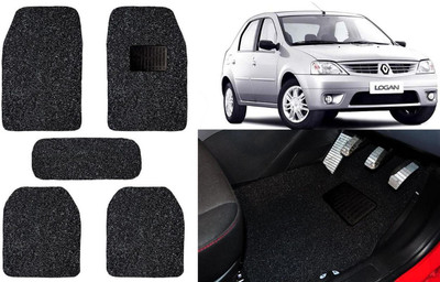 Auto Kite Plastic, PVC, Vinyl Standard Mat For  Mahindra Logan(Black)