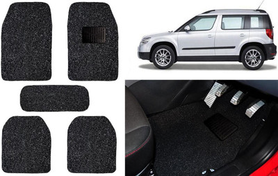 Auto Kite Plastic, PVC, Vinyl Standard Mat For  Skoda Yeti(Black)