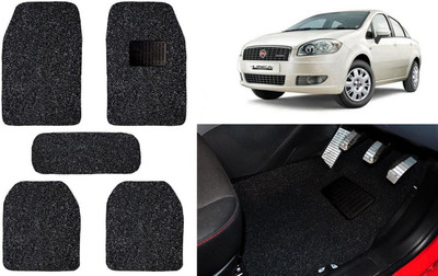 Auto Kite Plastic, PVC, Vinyl Standard Mat For  Fiat Linea Classic(Black)
