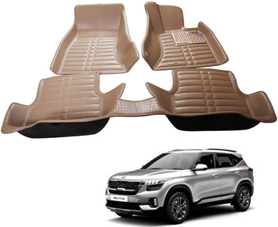 AYW Plastic 5D Mat For  Kia Seltos(Beige)