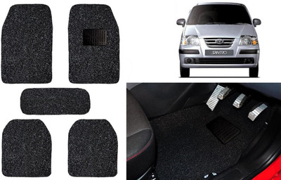 Auto Kite Plastic, PVC, Vinyl Standard Mat For  Hyundai Santro(Black)