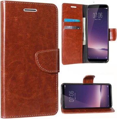 Carnage Flip Cover for Oppo A5 2020(Brown, Dual Protection, Pack of: 1)