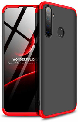 Vodex Front & Back Case for Realme 5 Pro(Red, Dual Protection)