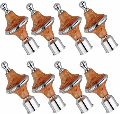 GROWNIX Brown Rod Rail Bracket Metal(Pack of 8)