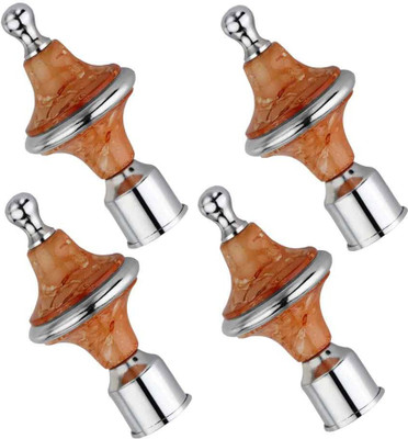 GROWNIX Brown Rod Rail Bracket Metal(Pack of 4)