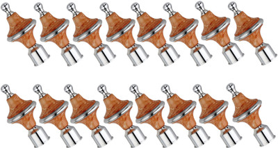 GROWNIX Brown Rod Rail Bracket Metal(Pack of 16)