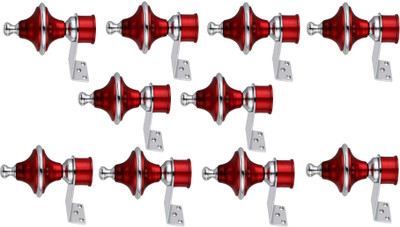 GROWNIX Red Rod Rail Bracket Metal(Pack of 10)