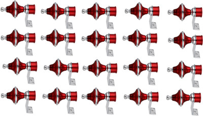 GROWNIX Red Rod Rail Bracket Metal(Pack of 20)