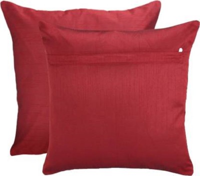 saanvishubh Floral Cushions & Pillows Cover(Pack of 5, 40.64 cm*40.64 cm, Red)