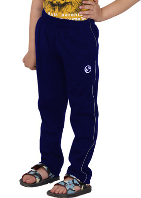 SHELLOCKS Track Pant For Boys(Blue, Pack of 1)