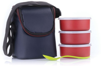 Analog Kitchenware 3 Layer Stainless Steel Lunch Box 3 Containers Lunch Box(300 ml)