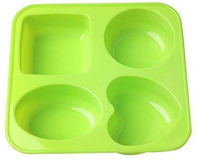 noble foods Silicone Cupcake/Muffin Mould 4(Pack of 1)