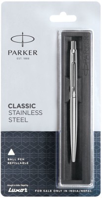PARKER Classic Stainless Steel CT Ball Pen(Blue)