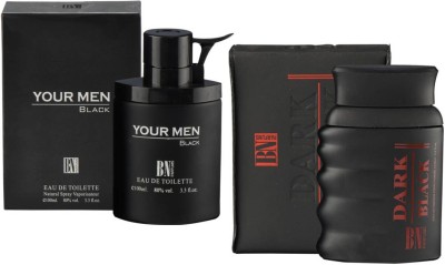 BN PARFUMS YOUR MEN BLACK & DARK BLACK Perfume Gift Pack Eau de Toilette  -  100 ml(For Men)