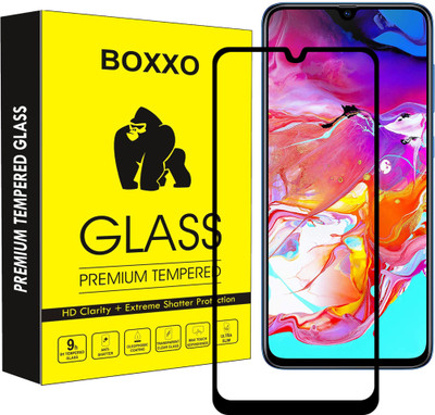 Boxxo Edge To Edge Tempered Glass for Samsung Galaxy A70s(Pack of 1)
