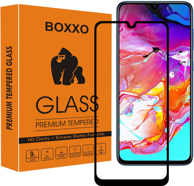 Boxxo Edge To Edge Tempered Glass for Samsung Galaxy A70s(Pack of 1)