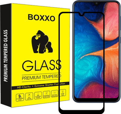 Boxxo Edge To Edge Tempered Glass for Samsung Galaxy A20s(Pack of 1)