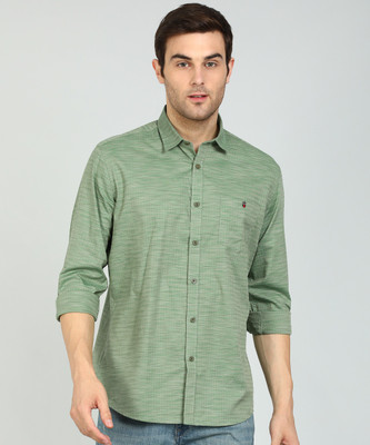 louis-philippe-jeans-men-self-design-casual-green-shirt