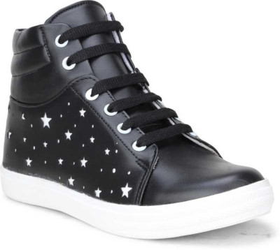 Saheb Latest Casual Sneakers for Sneakers For Women(Black)