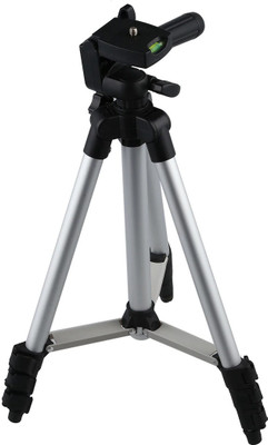 LIFEMUSIC Professional 3110 Portable Tripod(Silver, Black, Supports Up to 1500 g)