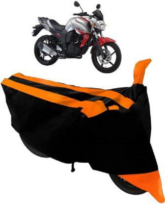 Star India Waterproof Two Wheeler Cover for Yamaha(FZ-S, Orange, Black)
