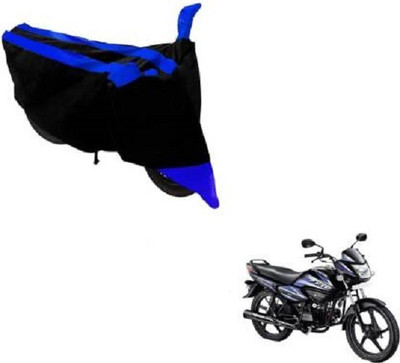 AK Star Waterproof Two Wheeler Cover for Hero(Splendor NXG, Blue, Black)